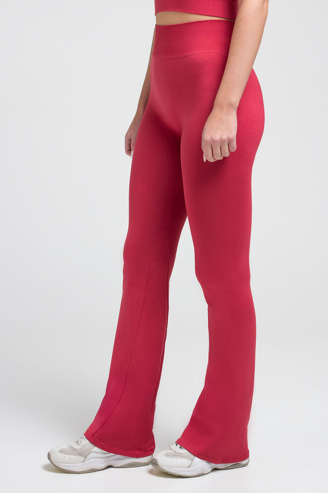 Безшовні легінси кльош LEGGINGS FLARED Giulia (winterberry), червоний