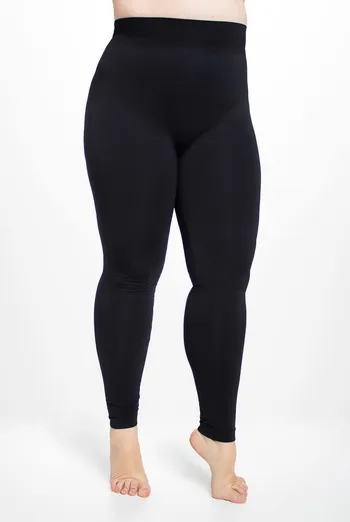 Бесшовные леггинсы большого размера POSITIVE LEGGINGS Giulia (black), черный Бесшовные леггинсы большого размера POSITIVE LEGGINGS Giulia (black), черный