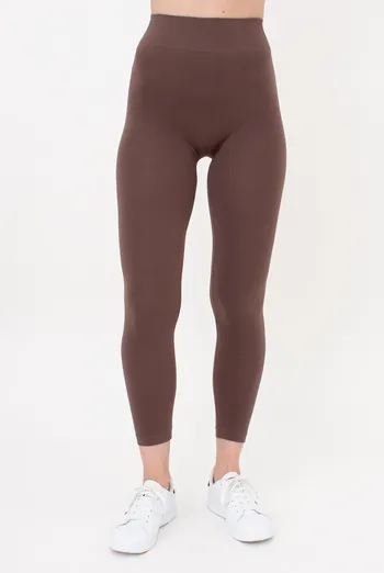 Безшовні легінси з мікрофібри LEGGINGS Giulia (deep taupe), коричневий