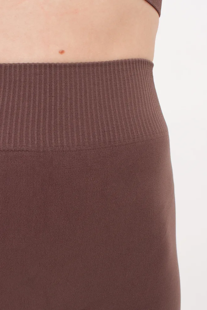 Безшовні легінси з мікрофібри LEGGINGS Giulia (deep taupe), коричневий