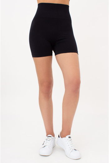 Безшовні шорти з ефектом пуш-ап SHORTS SHAPE Giulia (black), чорний