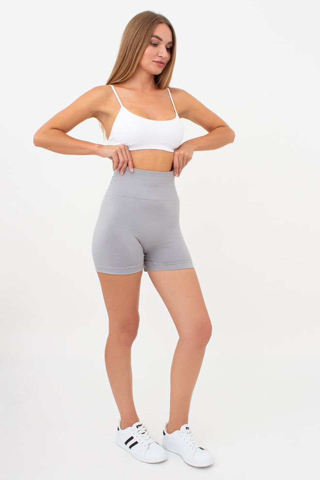 Безшовні шорти з ефектом пуш-ап SHORTS SHAPE Giulia (griffin), сірий