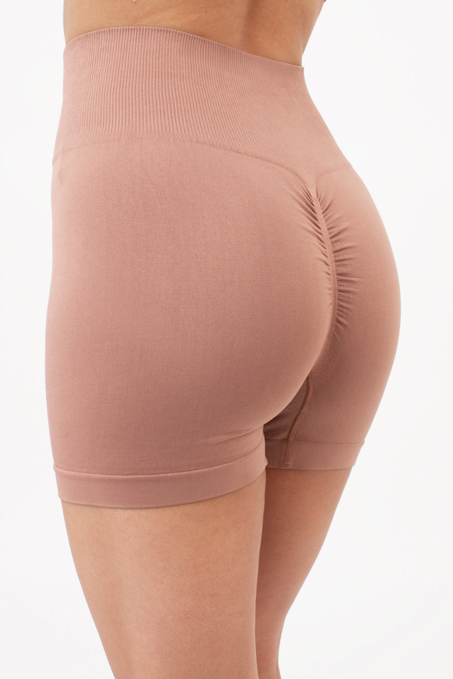 Безшовні шорти з ефектом пуш-ап SHORTS SHAPE Giulia (mokko), коричневий