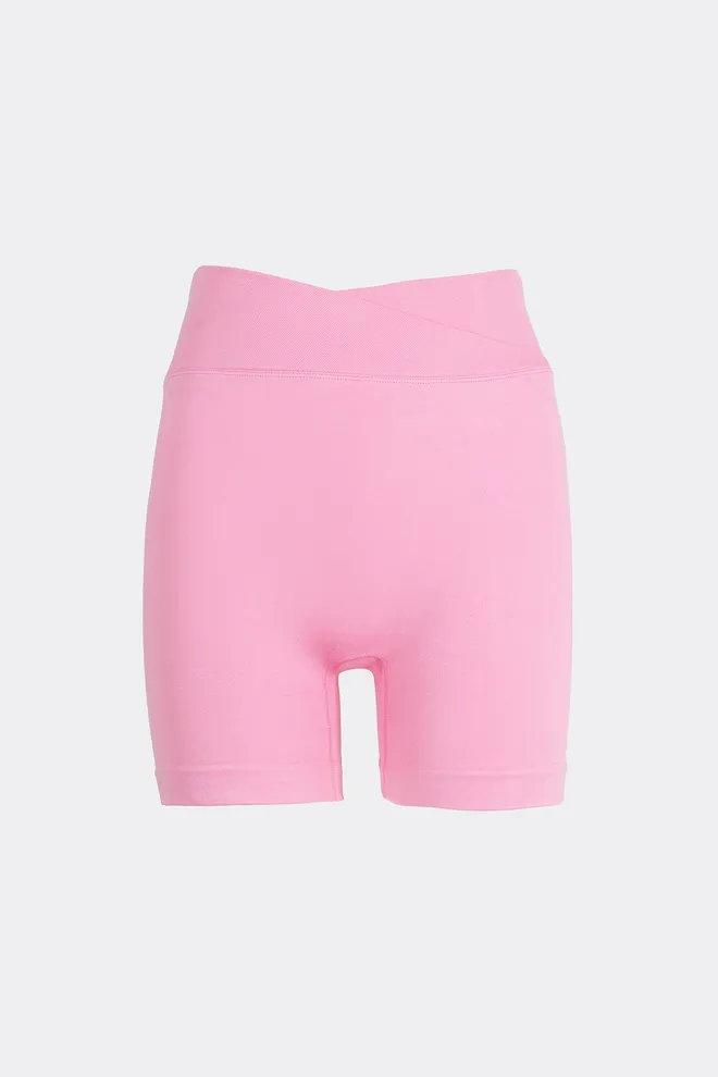 Безшовні шорти з V-поясом SHORTS FLOW Giulia (rosa pink), рожевий