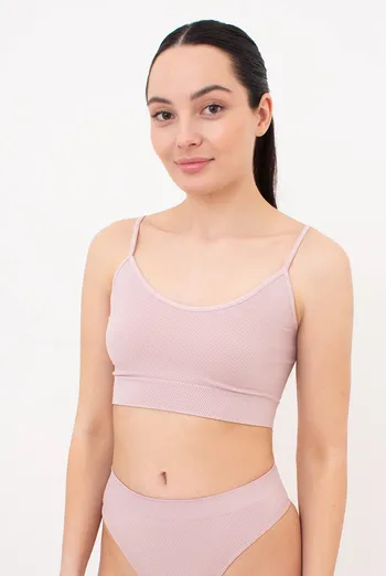 Бесшовный топ с зернистой текстурой CAMI TOP GRAIN Giulia (burnished lilac), розовый