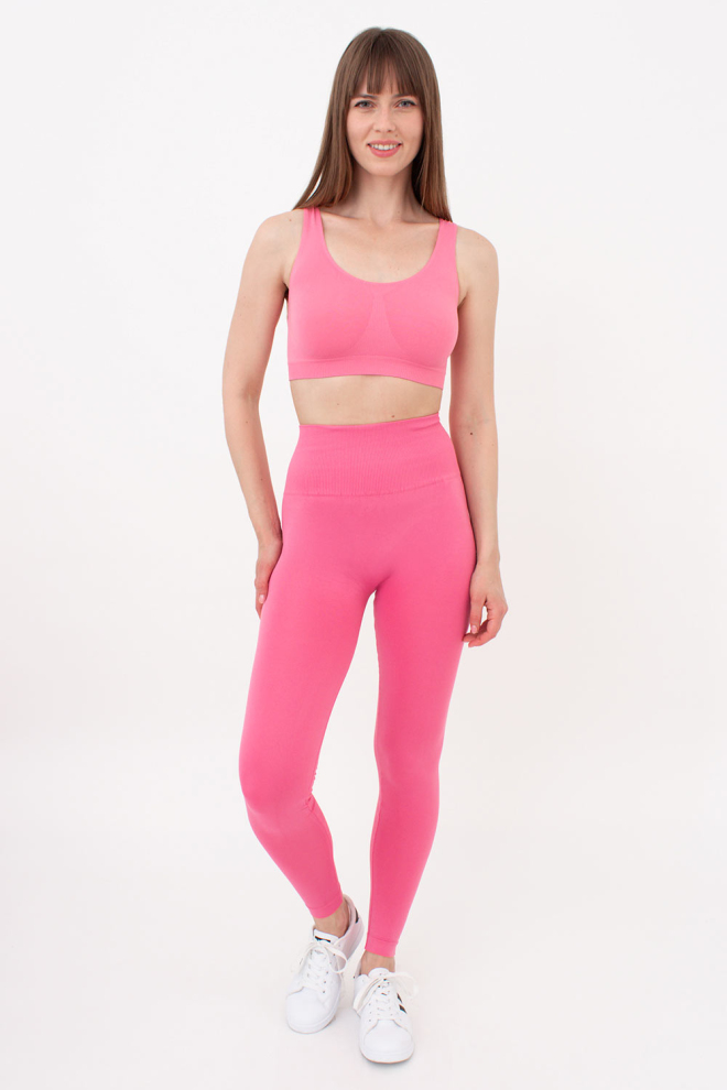 Безшовний топ на широких бретелях TANK TOP Giulia (bubblegum), рожевий