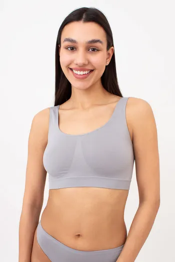 Бесшовный топ на широких бретелях TANK TOP Giulia (griffin), серый