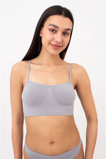 Бесшовный топ на тонких бретелях CAMI TOP Giulia (griffin), серый Бесшовный топ на тонких бретелях CAMI TOP Giulia (griffin), серый