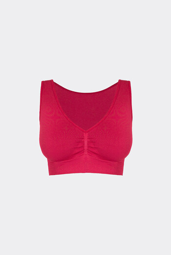 Бесшовный топ с push-up TOP SHAPE Giulia (winterberry), красный Бесшовный топ с push-up TOP SHAPE Giulia (winterberry), красный