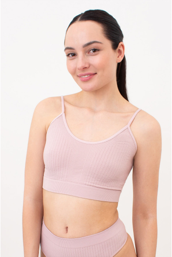 Безшовний топ з фактурним візерунком косичка CAMI TOP BRAID Giulia (burnished lilac), рожевий Безшовний топ з фактурним візерунком косичка CAMI TOP BRAID Giulia (burnished lilac), рожевий