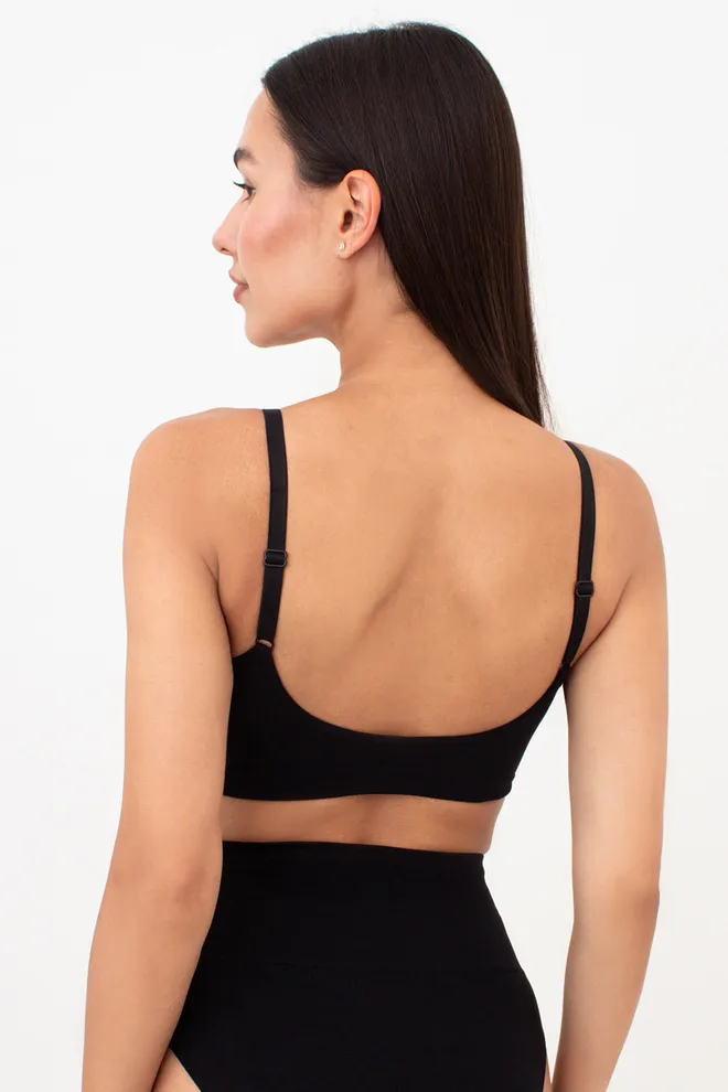 Бесшовный топ с легким моделирующим эффектом BRA SHAPEWEAR Giulia (black), черный