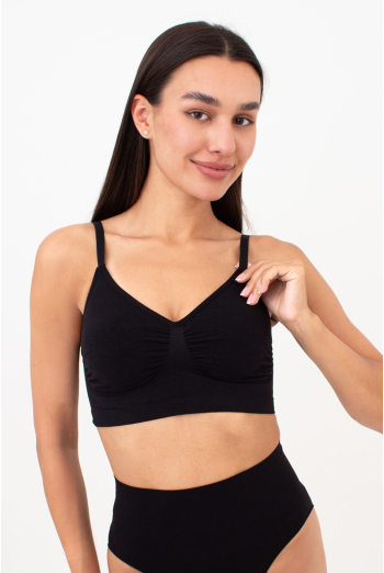 Бесшовный топ с легким моделирующим эффектом BRA SHAPEWEAR Giulia (black), черный