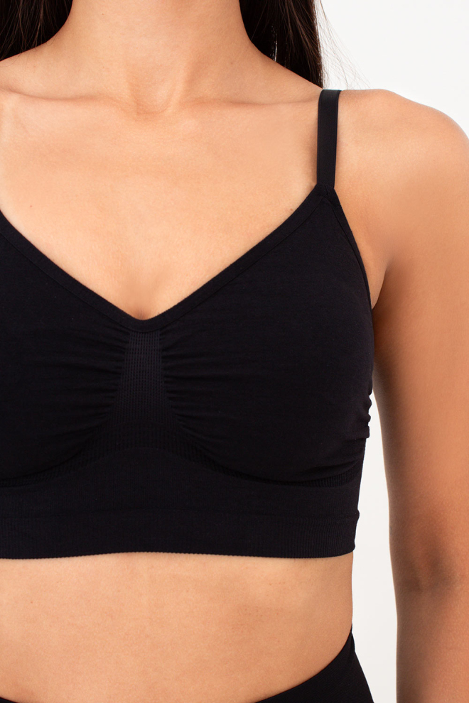 Бесшовный топ с легким моделирующим эффектом BRA SHAPEWEAR Giulia (black), черный
