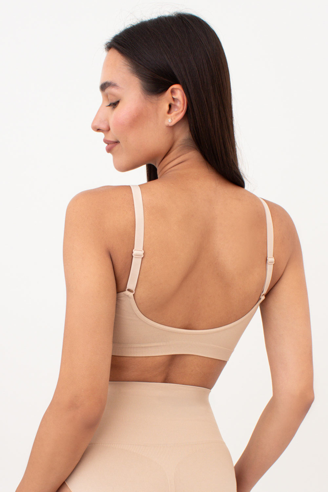 Безшовний топ з легким моделюючим ефектом BRA SHAPEWEAR Giulia (light nude), бежевий