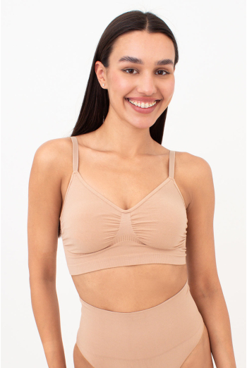 Бесшовный топ с легким моделирующим эффектом BRA SHAPEWEAR Giulia (nude), бежевый Бесшовный топ с легким моделирующим эффектом BRA SHAPEWEAR Giulia (nude), бежевый
