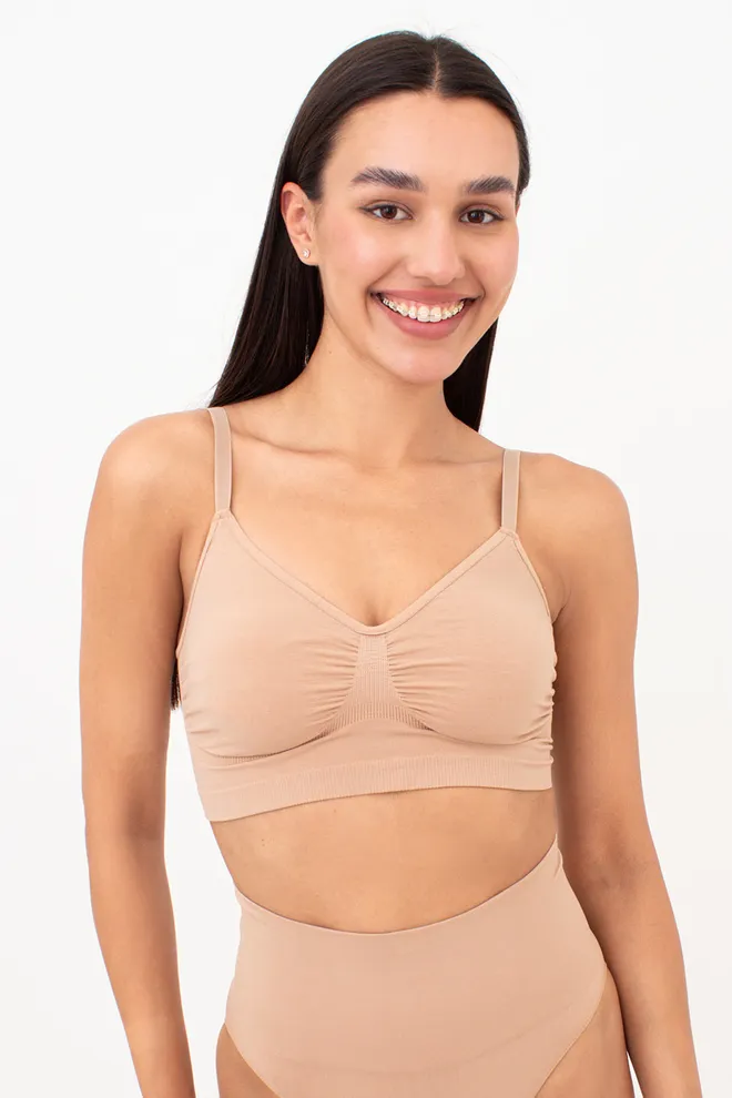 Безшовний топ з легким моделюючим ефектом BRA SHAPEWEAR Giulia (nude), бежевий