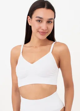 Бесшовный топ с легким моделирующим эффектом BRA SHAPEWEAR Giulia (white), белый Бесшовный топ с легким моделирующим эффектом BRA SHAPEWEAR Giulia (white), белый