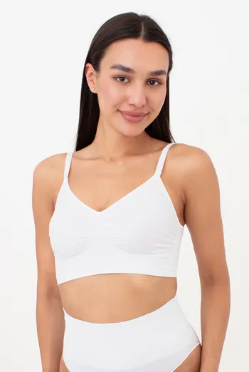 Бесшовный топ с легким моделирующим эффектом BRA SHAPEWEAR Giulia (white), белый