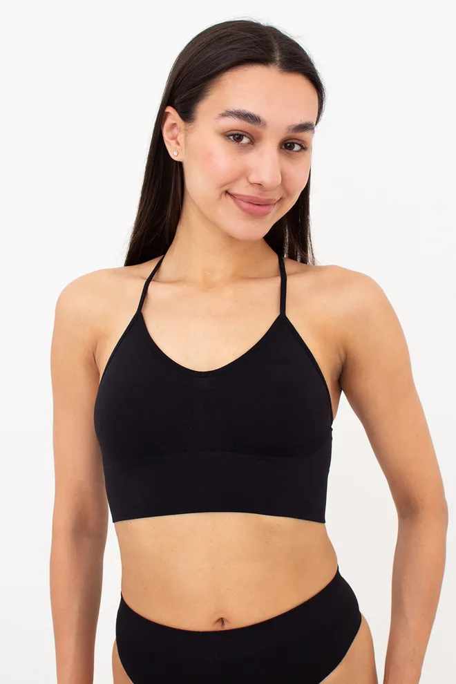 Безшовний топ з моделюючим ефектом FLEX TOP Giulia (black), чорний