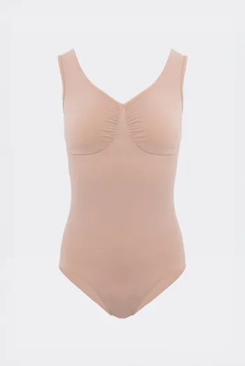Бесшовное боди-слипы из микрофибры BODY SLIP SHAPEWEAR Giulia (nude), бежевый Бесшовное боди-слипы из микрофибры BODY SLIP SHAPEWEAR Giulia (nude), бежевый