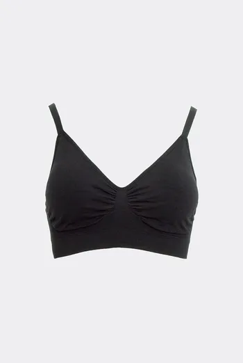 Бесшовный бра-топ BRA DOUBLE SHAPEWEAR Giulia (black), черный
