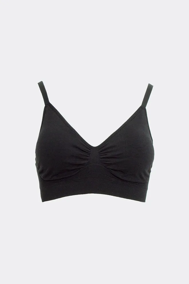 Бесшовный бра-топ BRA DOUBLE SHAPEWEAR Giulia (black), черный