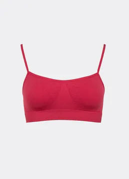 Бесшовный топ на тонких бретелях CAMI TOP Giulia (winterberry), красный