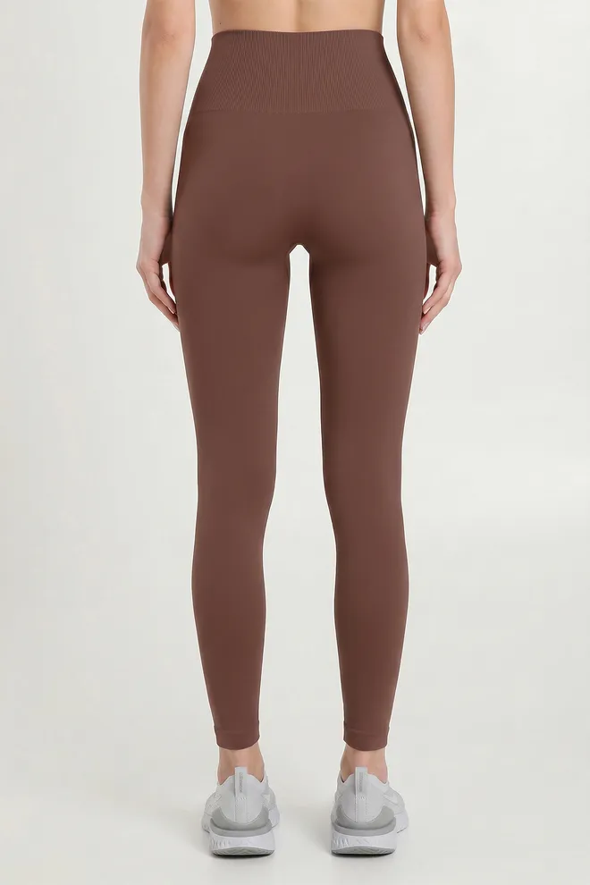 Спортивные бесшовные леггинсы LEGGINGS ENERGY Giulia (deep taupe), коричневый