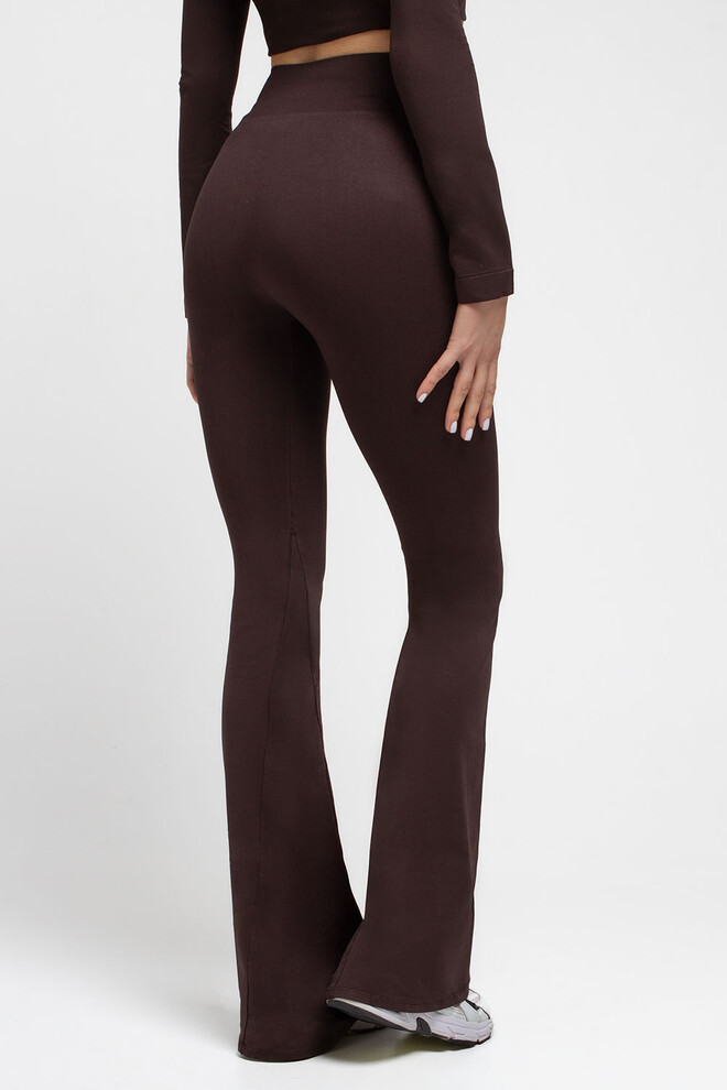 Бесшовные леггинсы клеш LEGGINGS FLARED Giulia (hot chocolate), коричневый