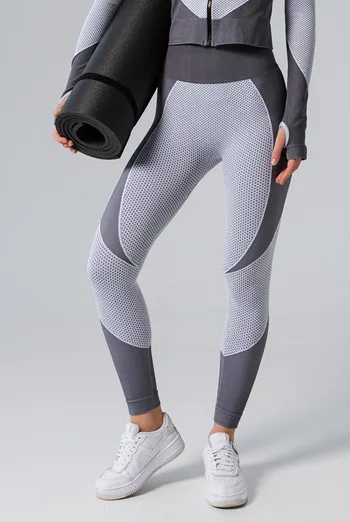 Леггинсы с акцентными вставками LEGGINGS SPORT FIT Giulia (white/grey), белый/серый Леггинсы с акцентными вставками LEGGINGS SPORT FIT Giulia (white/grey), белый/серый