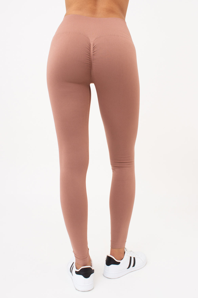 Легінси з пуш-ап ефектом LEGGINGS SHAPE Giulia (mokko), коричневий