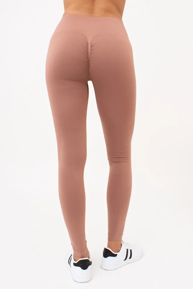 Легінси з пуш-ап ефектом LEGGINGS SHAPE Giulia (mokko), коричневий