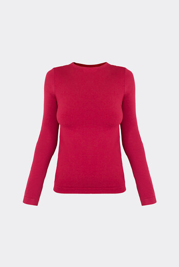Бесшовный лонгслив LONGSLEEVE 01 Giulia (winterberry), красный