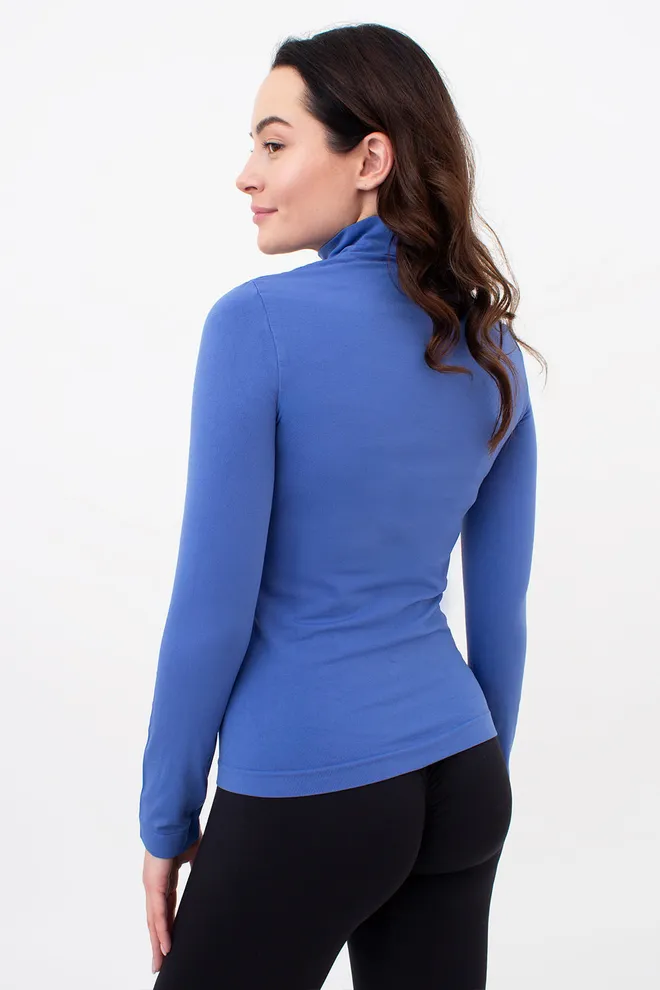 Безшовна водолазка LUPETTO MANICA LUNGA Giulia (skydiver), синій