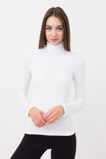 Водолазка з короткою горловиною LUPETTO MANICA LUNGA XXL Giulia (bianco), білий