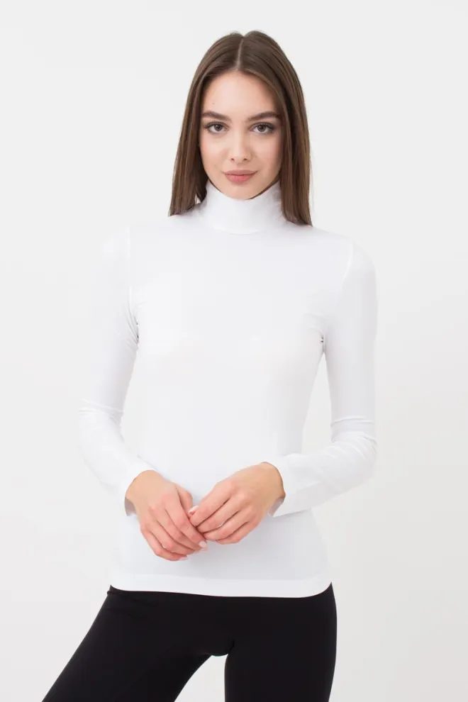 Водолазка с короткой горловиной LUPETTO MANICA LUNGA XXL Giulia (bianco), белый