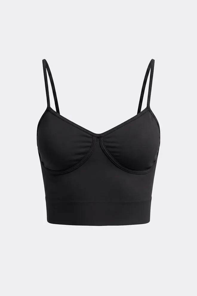 Майка топ CAMISOLE BRA EFFECT Giulia (black), черный