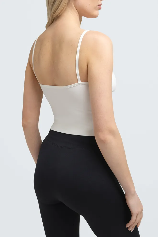 Майка топ CAMISOLE BRA EFFECT Giulia (cloud dancer), белый