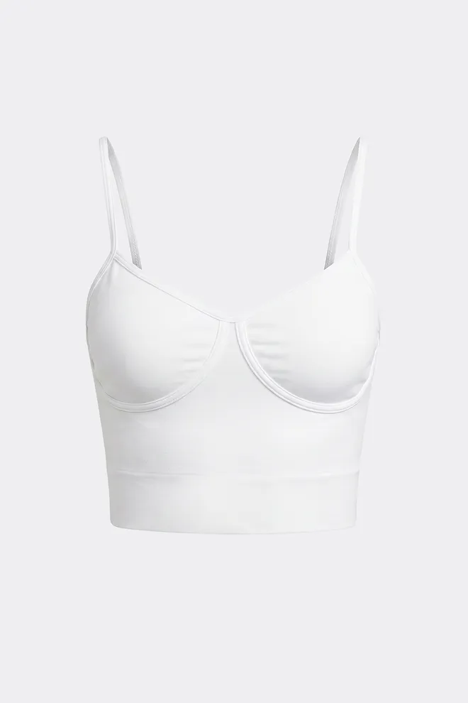 Майка топ CAMISOLE BRA EFFECT Giulia (cloud dancer), белый