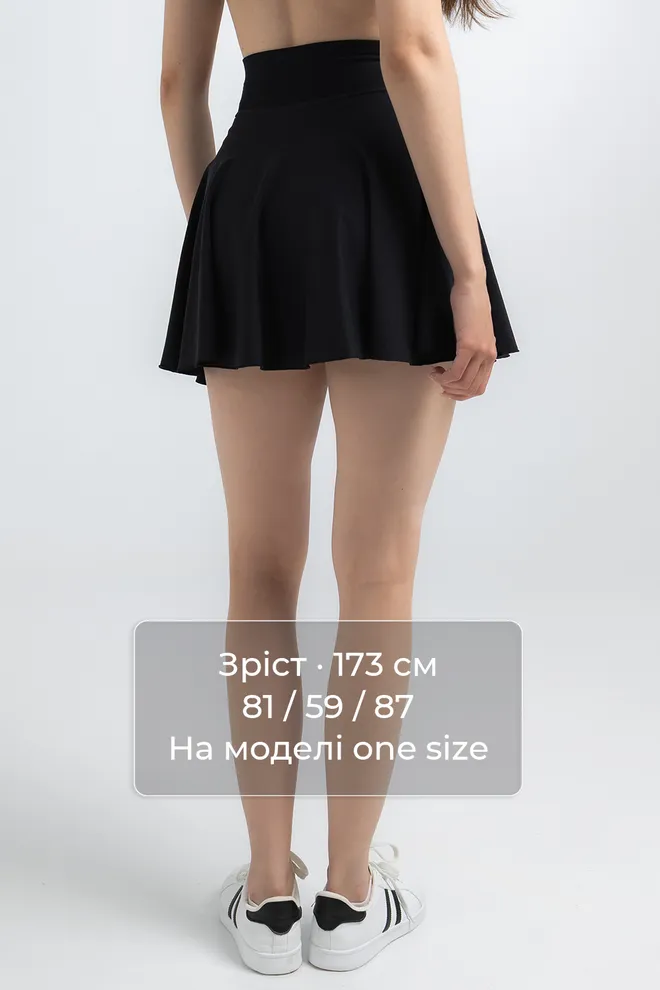 Юбка шорты SKIRT SHORTS Giulia (black), черный