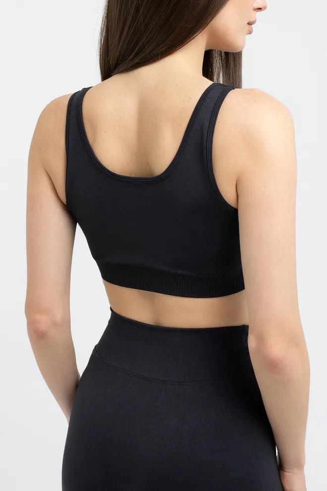 Спортивний топ-бра SPORT TOP BRA EFFECT Giulia (black), чорний