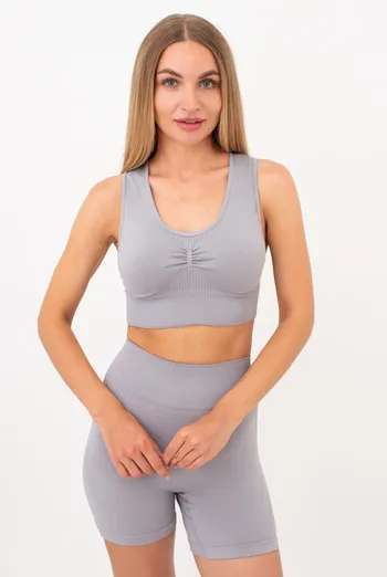 Спортивный топ с пуш ап эффектом TOP SPORT SHAPE Giulia (griffin), серый