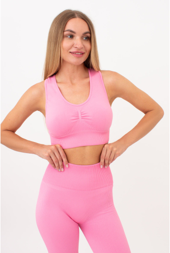 Спортивний топ з пуш ап ефектом TOP SPORT SHAPE Giulia (rosa pink), рожевий