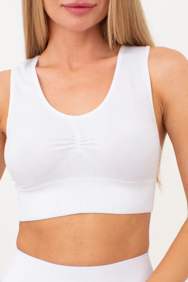 Спортивний топ з пуш ап ефектом TOP SPORT SHAPE Giulia (white), білий