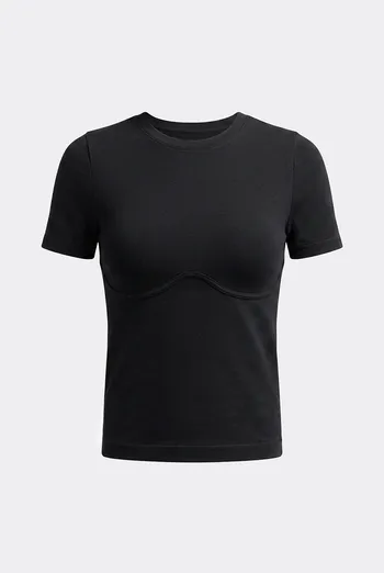 Безшовна футболка з бра ефектом T-SHIRT BRA EFFECT Giulia (black), чорний Безшовна футболка з бра ефектом T-SHIRT BRA EFFECT Giulia (black), чорний