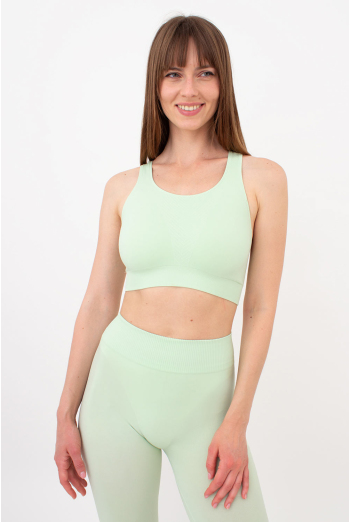 Спортивний безшовний топ Top energy Giulia (green ash), зелений Спортивний безшовний топ Top energy Giulia (green ash), зелений