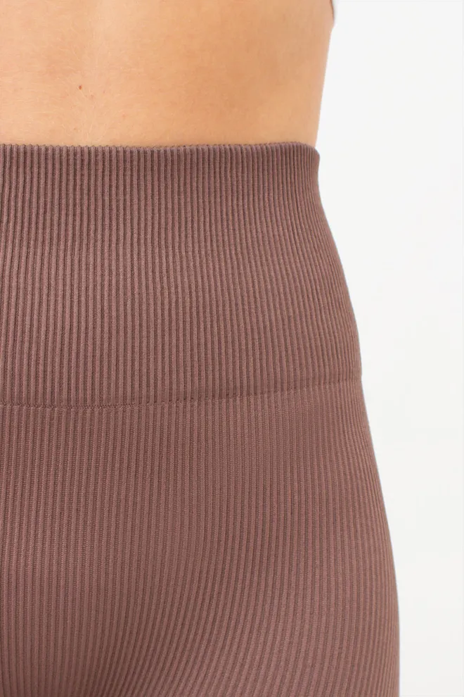 Велосипедки жіночі в рубчик TRACKS RIB Giulia (deep taupe), коричневий