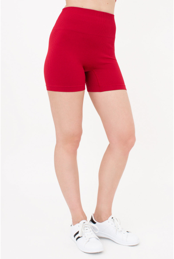 Женские бесшовные шорты в рубчик с пуш-ап эффектом SHORTS RIB SHAPE Giulia (winery), бордовый Женские бесшовные шорты в рубчик с пуш-ап эффектом SHORTS RIB SHAPE Giulia (winery), бордовый