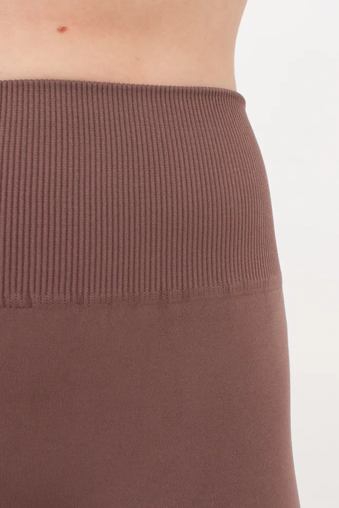 Жіночі велосипедки з пуш-ап ефектом безшовні TRACKS SHAPE Giulia (deep taupe), коричневий