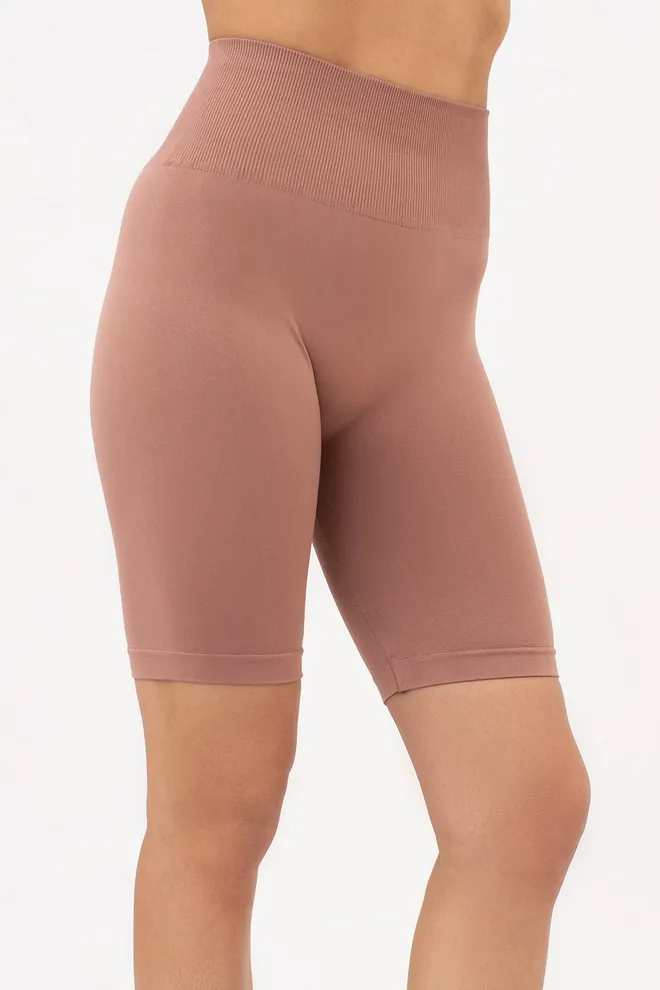 Жіночі велосипедки з пуш-ап ефектом безшовні TRACKS SHAPE Giulia (mokko), коричневий